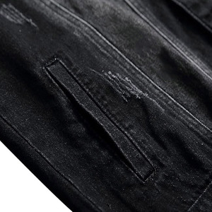 Winter <b>Jacket</b> <b>Men</b> Wear Long Sleeve Covered With Button Best Selling Stylish Black Color <b>Denim</b> Jean <b>Jacket</b> - Product Image 6