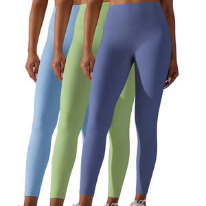 <b>Hot</b> Selling Women's Seamless Yoga <b>Leggings</b> Multicolored Scrunch Butt Active Wear with High Waist Hip Lift Custom Wholesale - Product Image 4