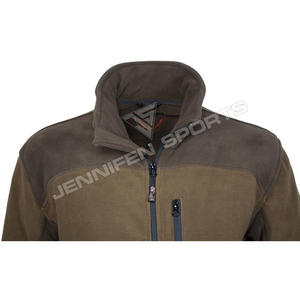 Chaqueta de Invierno Larga Personalizada al por Mayor para Hombre, Chaqueta de Caza de Doble Color, Forro Polar Grueso, Cierre de Cremallera, Bolsillos Laterales, Etiqueta - Product Image 4