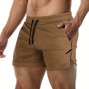 กางเกงขาสั้นลำลองสำหรับผู้ชายเอวยางยืดผ้าคอตตอนผ้าโพลีเอสเตอร์พิมพ์ลายไฮสตรีทฮิปฮอปมีกระเป๋าข้าง - Product Image 1