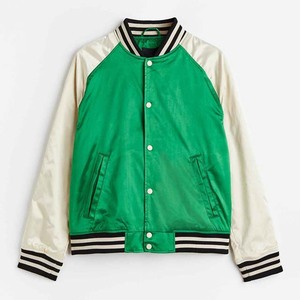 Chaqueta de Satén para Hombre Más Vendida, Chaqueta Ligera de Alta Calidad para Hombre, Cuello Alto, Prenda Exterior Popular, Resistente a las Manchas - Product Image 1