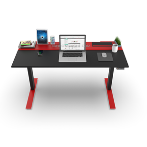 Escritorio Gamer Ajustable SMARTDESK Rojo, Diseño Moderno con Materiales Metálicos y de Madera - Product Image 1