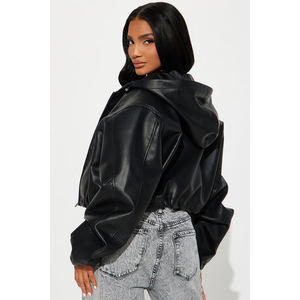 Chaqueta de Cuero PU para Hombre, Personalizada, OEM, Marca Privada, Envío Directo, en Existencia - Product Image 2