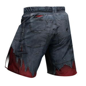 Shorts d'entraînement MMA de fabrication OEM, en polyester et élasthanne extensible uni, respirant, ajusté, confortable, de haute qualité - Product Image 6