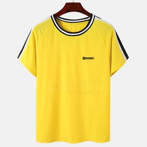 เสื้อยืดลำลองคุณภาพสูงสำหรับผู้ชาย รับทำโลโก้ สั่งซื้อจำนวนมาก ราคาถูก เสื้อยืดคอกลม รับผลิตแบบ OEM เสื้อยืดแฟชั่นสำหรับขายออนไลน์ - Product Image 1