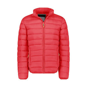 Chaqueta acolchada ligera y cálida con cuello levantado, transpirable, impermeable, a prueba de viento, duradera, para exteriores, con cremallera, diseño tejido - Product Image 1