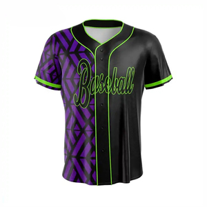 Camiseta de Béisbol de Poliéster Ligera, Transpirable, Antibacteriana y de Secado Rápido para Hombre, Ropa de Softbol 100% Personalizable - Product Image 5