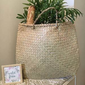 กระเป๋าเป็นมิตรกับสิ่งแวดล้อม กระเป๋าถือธรรมชาติสำหรับผู้หญิง ทำจากหญ้าทะเล ราคาถูก กระเป๋าฟางจากเวียดนาม - Product Image 6