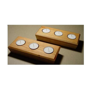 Cuenco Redondo para Velas de Madera de Mango y Acacia, Hecho a Mano, Ecológico, Personalizable, Decoración para Bodas, Diwali y Hogar, Venta al por Mayor - Product Image 6