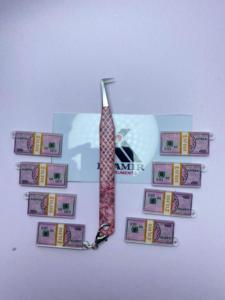 Kaamir-Pince à épiler professionnelle haute précision anti-magnétique en acier inoxydable à pointe lisse, volume de 10mm, pour la beauté - Product Image 5