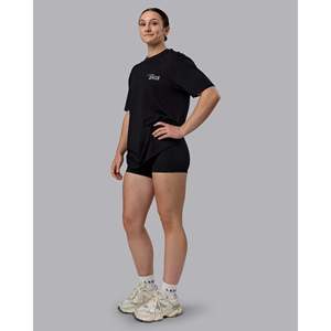 Run Love FLXCotton Oversized Tee-Black Reflective Solid - Product Image 6