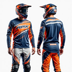 Camiseta de Motocross de Manga Larga Personalizada para Hombre, Transpirable, Resistente al Viento, para Motociclismo y Deportes de Motor - Product Image 1