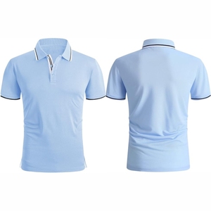 Polos de manga corta para hombre al por mayor, camisetas personalizadas de colores y tallas bordadas, polos de punto - Product Image 1
