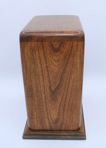 Urne funéraire rose classique sculptée urnes en bois de manguier bon marché humaines - Product Image 5