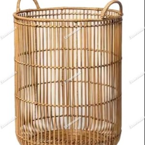 <b>Cheap</b> Wicker Rattan Round Functional Storage <b>Basket</b> Handwoven Rattan <b>Basket</b> with Handles Organization & Home Decor for Storage - Product Image 6