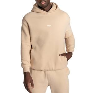 Ensemble de survêtement streetwear personnalisé OEM, sweat à capuche et pantalon de jogging, vêtements de détente d'hiver pour couple, pour homme et femme, 100% coton molleton - Product Image 3
