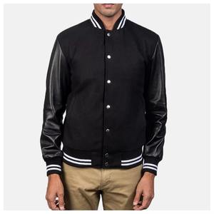 Chaqueta de Béisbol Casual de Moda para Hombre, Estilo Urbano, Ropa Deportiva con Mangas Largas, Diseño en Blanco, Venta al Por Mayor de Fábrica - Product Image 4