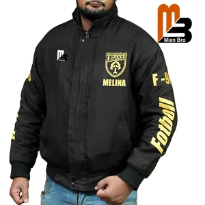 Customized Fully Embroidered Sports Windbreaker Jacket, Winter Training Jacket, Team Jackets lose fit club company name