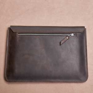 Housse légère en cuir véritable pour ordinateur portable Handmade Office Business Organizer Executive Portfolio Classic Durable High - Product Image 3