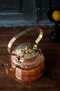 Durable Non-toxic Brass Tea <b>Kettle</b> 500ml Capacity Safe for Health Ergonomic Metal Handle Fast Boiling for Gas/electric/<b>induction</b> - Product Image 5