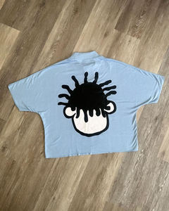 2025 nouveau été hommes T-Shirts Boxy Fit 280 lourd GSM imprimé 100% coton Styles confortables t-shirt pour hommes - Product Image 3