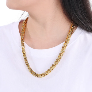 สร้อยคอเหล็กไทเทเนียมคุณภาพสูงสำหรับผู้ชายเครื่องประดับโซ่ทันสมัยสำหรับสวมใส่สบายๆธุรกิจลำลองและแฟชั่น - Product Image 1