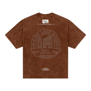 Camisetas Vintage para Hombre, Color Marrón, Corte Holgado, Lavadas, 100% Algodón, Estilo Vintage, Ropa Casual Urbana, Suave y Transpirable para Uso Diario - Product Image 3