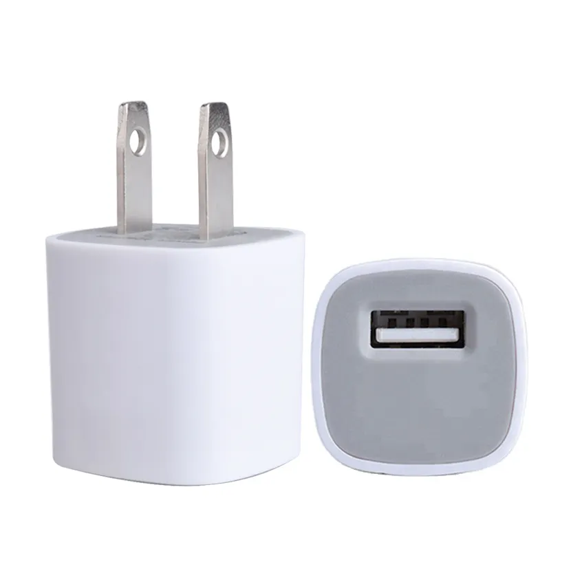 Bộ Sạc 5W Du Lịch Di Động Gắn Tường USB A 5V 1A Ổ Cắm USB Bán Chạy Giá Nhà Máy Cho Android Apple iPhone