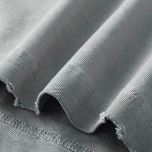 Nouveau style T-shirts courts pour hommes grande taille, délavés à l'acide, respirants, épais, personnalisables et vierges, de haute qualité - Product Image 2