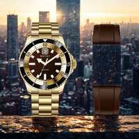 Smartwatch avancé avec connectivité 4G Mouvement à quartz japonais Bracelet de luxe en acier inoxydable et fenêtre à cadran en cristal Largeur 22mm