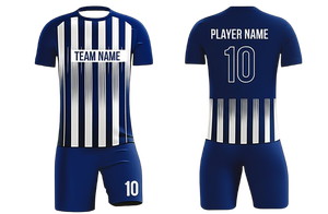 Haute Qualité Personnalisable JS Sportswear Sublimé Rétro Football Uniforme Ensemble V-Neck Jersey Shorts Logo à Vendre 100% Polyester - Product Image 2