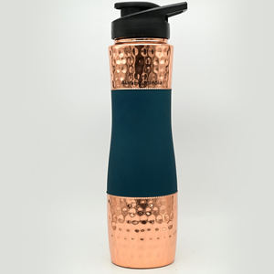 Diseño martillado 2 vidrio cobre puro brillante pulido atractivo boda cumpleaños compromiso recepción Drinkware artículo de regalo - Product Image 5