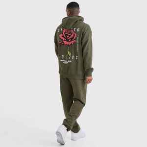 ชุดวอร์มผู้ชายแบบโอเวอร์ไซส์ รุ่นใหม่ล่าสุด ปี 2026 ราคาพิเศษ ผลิตตามสั่ง เป็นมิตรกับสิ่งแวดล้อม ลายพิมพ์แบบซ้อน - Product Image 5