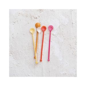 MOULE RÉSINE VIBRANT FAIT À LA MAIN 100% Serveurs à salade en résine pour la maison et l'hôtel Comprend une cuillère à crème glacée Service à salade - Product Image 5