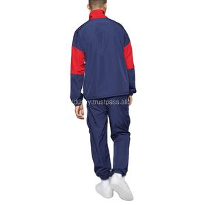 Survêtement homme en coton lourd de haute qualité personnalisé mode Streetwear colorblock costume patchwork survêtement imperméable pour hommes - Product Image 3