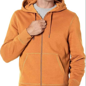 Essentials Sweat à capuche en molleton à fermeture à glissière complète pour homme (disponible en Big & Tall) - Product Image 1