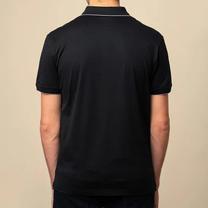 Nouveau en 2023 Top Fashion bonne qualité logo personnalisé respirant ajusté hommes extérieur rayé à manches courtes polos de golf - Product Image 6