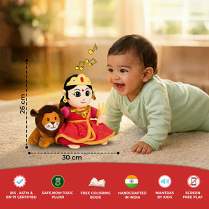 Muñeca de Peluche Devi Durga, Tamaño Mediano, Juguete de Tela Suave para Niños, Hecho con Material de Peluche Seguro para Niños, Apto para Jugar - Product Image 5