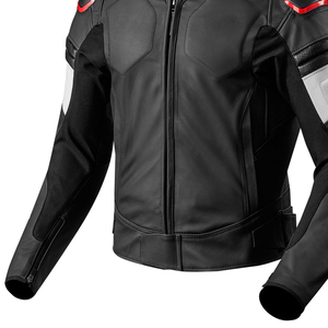 Chaqueta de carreras con protector CE de alta calidad, equipo de moto de cuero de búfalo transpirable a la moda para invierno, protección de alta calidad - Product Image 4
