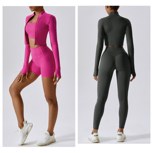 Ensembles soutien-gorge et pantalon de yoga de sport croisés dans le dos fabricant de vêtements de sport personnalisés ensemble de sport de yoga pour femme - Product Image 5