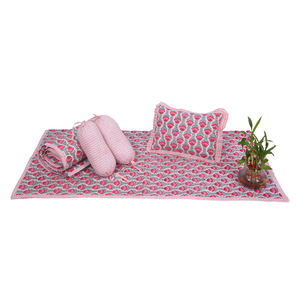Housse de coussin tendance en coton slub 100%, nouvelle broderie jacquard rose moderne, utilisation domestique, design uni recto-verso, Shamrey - Product Image 1