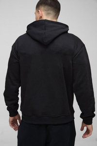 เสื้อสเวตเตอร์มีฮู้ดขนาดใหญ่สำหรับผู้ชายเสื้อสเวตเตอร์โอเวอร์ไซส์ผู้ชายเสื้อฮู้ดแนวสตรีทแบบสั้นผลิตโดย Marfa International - Product Image 3