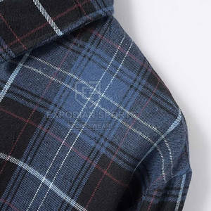 Chemises en flanelle d'hiver pour hommes 100% coton Couleur unie Décontracté Respirant Écologique Manches longues Haute qualité Coupe classique - Product Image 4