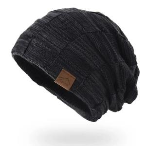 Gorro de invierno cálido de talla grande para exteriores, gorro de lana para hombre y mujer, gorros de ganchillo elásticos informales, gorro para hombres y mujeres - Product Image 5