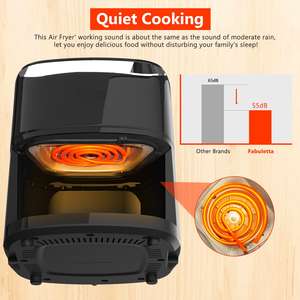 Friggitrice ad Aria con Capacità di 4,2 QT, Funzioni di Arrostire, Riscaldare, Disidratare, Tecnologia Air Crisp con 450°F per Risultati Croccanti in Pochi Minuti - Product Image 5