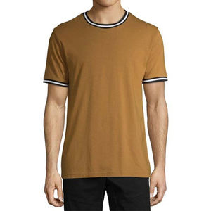 Camiseta de Jersey para Hombre, Corte Regular, Largo Regular, Logotipo Personalizado, 100% Algodón, Transpirable, Secado Rápido, Ropa Urbana de Alta Calidad - Product Image 1