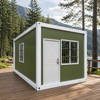 Maison préfabriquée modulaire à faible coût avec structure en acier, bureau portable pour les travailleurs