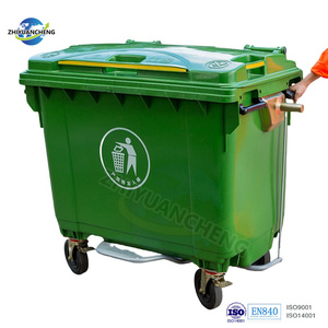 660L 770L 800L 1100L Pedal Waste Bin Waste <strong>Container</strong> Wheelie Bin Garbage Bin Large Plastic Dustbin with Lid Wheels - Product Image 3
