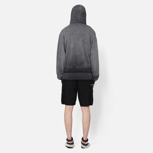 Sweat-shirt à capuche vintage personnalisé en polaire délavée à l'acide avec motif d'impression Design vierge délavé à la pierre disponible - Product Image 6