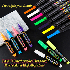Baoke-rotulador <span class=keywords><strong>de</strong></span> <span class=keywords><strong>tiza</strong></span> LED fluorescente <span class=keywords><strong>de</strong></span> neón, marcador borrable <span class=keywords><strong>de</strong></span> 10mm, 4mm, 7 colores, suministros <span class=keywords><strong>de</strong></span> arte <span class=keywords><strong>para</strong></span> pintura, MP4901 - Product Image 4